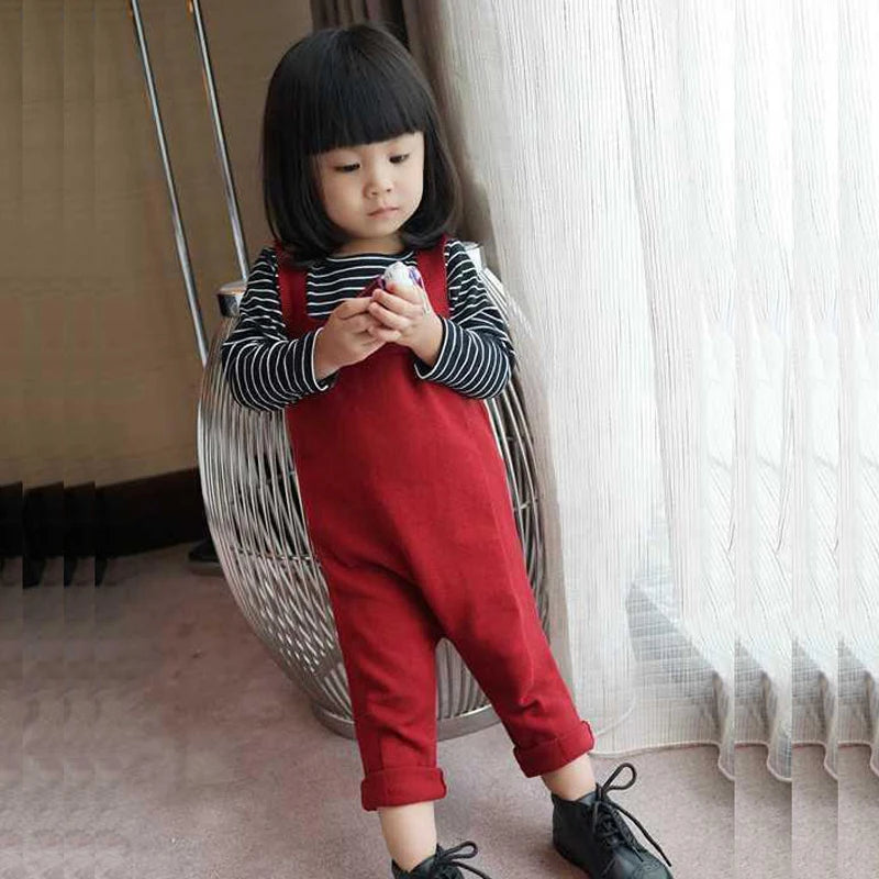 2019 Spring Brand Style Baby Overalls 0-5yrs Boys Girls Cotton Harem Knitted Pants Baby Kids Toddlers PP Pants Baby Harem Pants