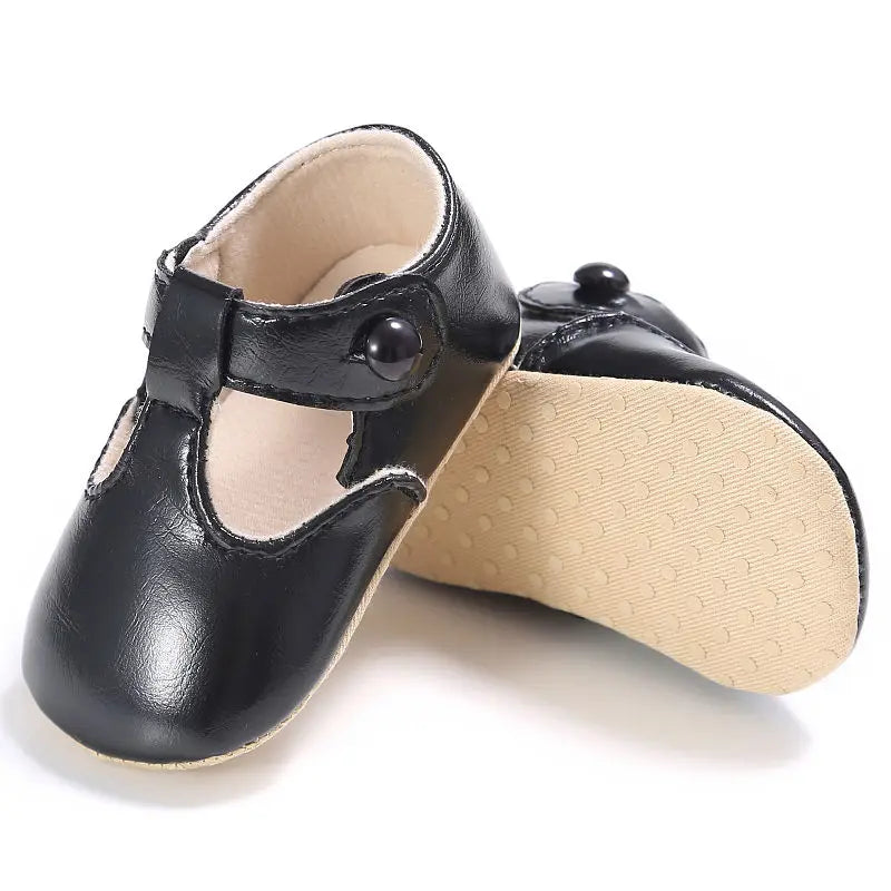 Baby Shoes Sweet Casual Princess Girls Baby Kids Pu Leather Solid Crib Babe Infant Toddler Cute Ballet Mary Jane Shoes 0-1T