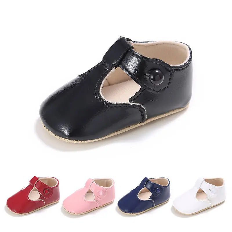 Baby Shoes Sweet Casual Princess Girls Baby Kids Pu Leather Solid Crib Babe Infant Toddler Cute Ballet Mary Jane Shoes 0-1T