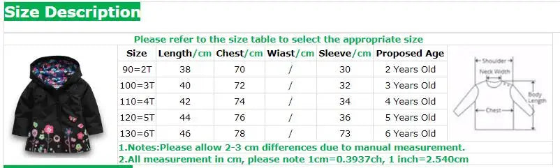 Autumn Waterproof Windbreaker For Boy Baby Trench Coat Kids Long Sleeve Jackets Children Clothing For Girls Fashion Outwear 2-6Y